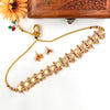 Red coin designer choker J469