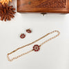Beautiful pearl style floral designer choker J108