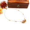 Invisible swan pendant necklace J285