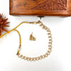White AD stone necklace 137