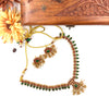 Kerala style red and green palaka necklace J069