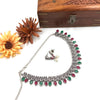 Oxidized multicolour designer necklace 151