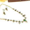 Green AD stone necklace J216