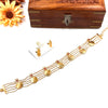 Gold plated coin choker (kash mala) J410