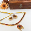 Kemp stone Necklace with Jhumka J183