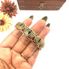 Lotus Bangle blue  2 bangle (size 2.6 )