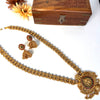 Gold tone traditional long haram J251