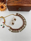 Multicolor butterfly design necklace J256