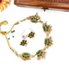 Lotus necklace Green J236