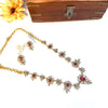 Green AD stone necklace J218