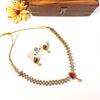 Red AD stone necklace J215