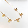 Kerala style gold plated coin necklace J186