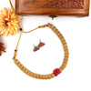 Gold Tone Kerala Style Devi Lotus Necklace J095