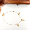 Invisible butterfly pendant necklace J283