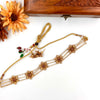 Beautiful gold style floral designer choker J105