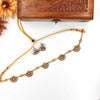 Beautiful pearl style floral designer chokerJ107