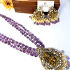 Victorian semi precious stone haram with devi pendant J405