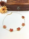 Invisible lotus chain Red J260