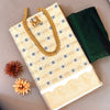 Kerala tissue setsaree with running blouse S014
