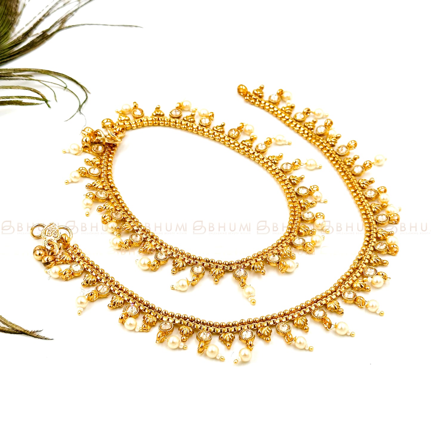 Accessories #BHGA03 Beautiful Premium Quality Gold Plated Anklet