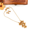 Long chain pearl haram with Devi motif J084