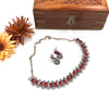 Oxidized red designer necklace 146