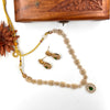 White & green AD stone necklace  136