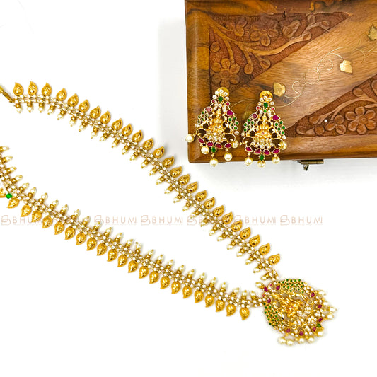 Temple jewellery #BHTP02 Lakshmi Mala Set (Premium Collections)