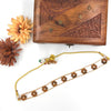 Beautiful Gold-toned Floral Designer choker J099