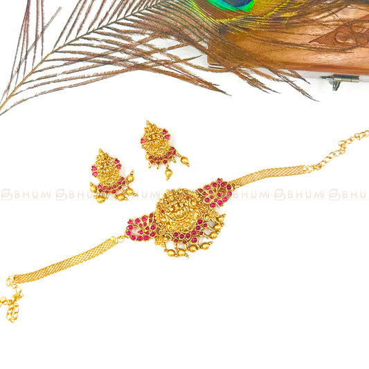 Traditional jewellery #BHTP85 Lakshmi Choker Set (Premium Collections)