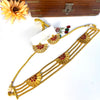Gold tone designer choker J401
