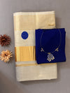 Kerala tissue setsaree with running blouse S018