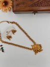 Gold tone  necklace  with designer locket J228