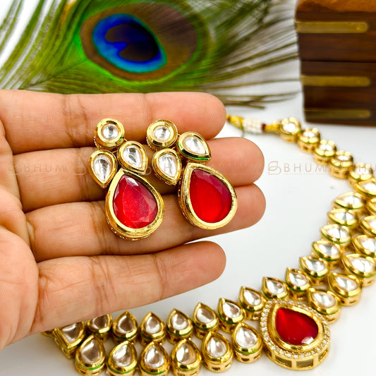 Festive #BKN46 Beautiful Kundan Style Necklace