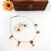 Invisible pink lotus necklace J271