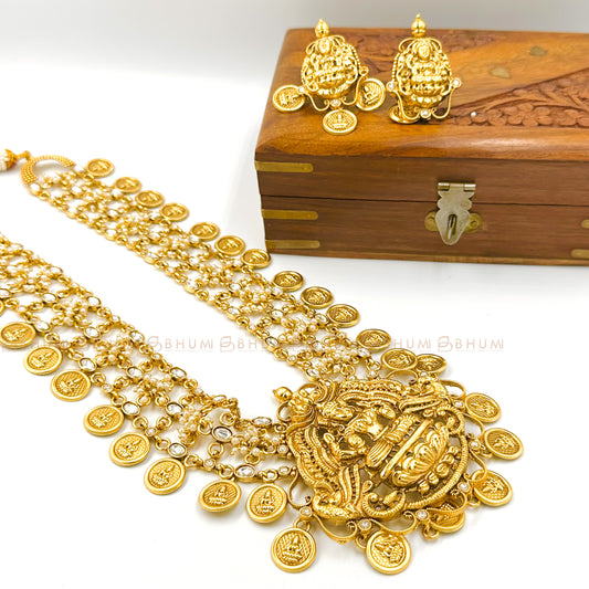 Temple jewellery #BHTP01 Lakshmi Mala Set (Premium Collections)