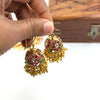 Beautiful multicolour kundan floral designer jhumka J376