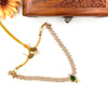 AD stone green designer necklace J453