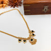 Kerala style gold plated black palaka necklace 198