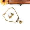 AD stone blue designer necklace J465
