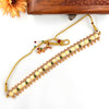 Green coin designer choker J455