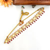 Red coin designer choker J459