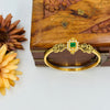 Antique style green devi designer bangle J372