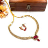 Gold tone hasli style designer necklace 175
