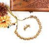Beautiful gold-toned elephant motifs necklace set J035
