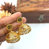 Gold tone coin designer jhumka J379