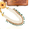 Stylish Pearl designer multi-strand necklace J122
