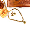Kerala traditional style green stone necklace J078