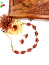 Lotus necklace Red J235