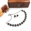 Oxidized black designer necklace 153